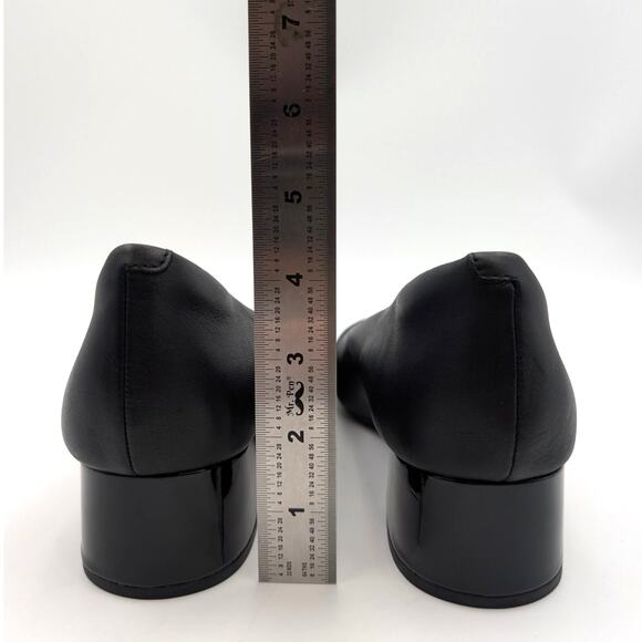 Clarks Marilyn Sara Block Heel Pumps Round Toe Women's Black Size US10M EU41.5 - Picture 3 of 8